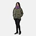 Faux Fur Snood with Drawstring - Purple