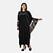 Tamsy Velvet Maxi Kaftan Dress (Size 129 Cm) - Black