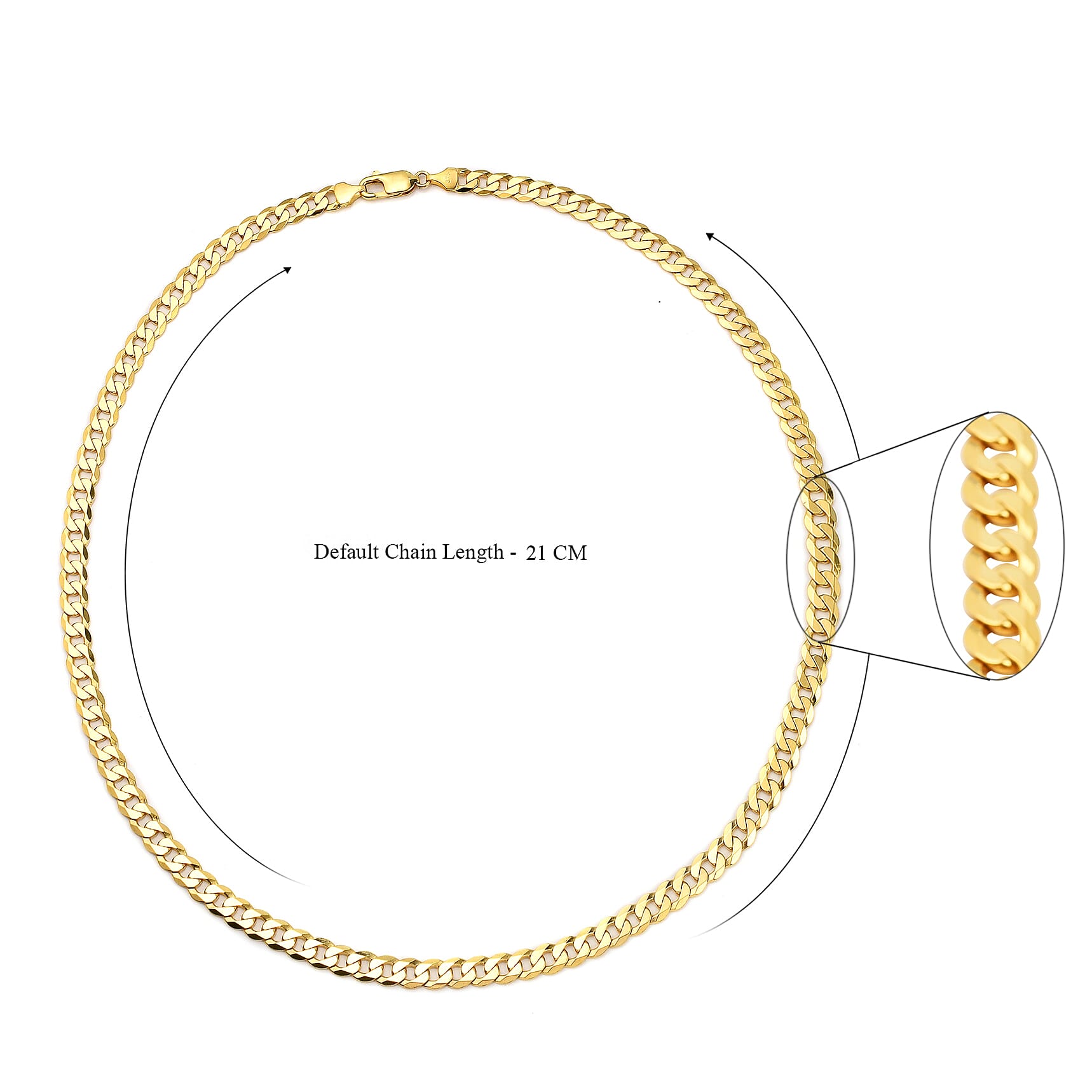 Hatton Garden Close Out - 9K Solid Yellow Gold Curb Necklace (Size - 24) with Lobster Clasp, Gold Wt. 39.40 Gms - 1.22 Troy Ounce