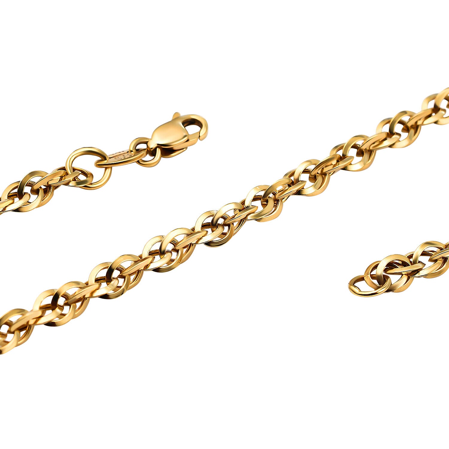 Hatton Garden Close Out- 9K Yellow Gold Prince of Wales Necklace (Size - 20) With Lobster Clasp, Gold Wt. 4.20 Gms