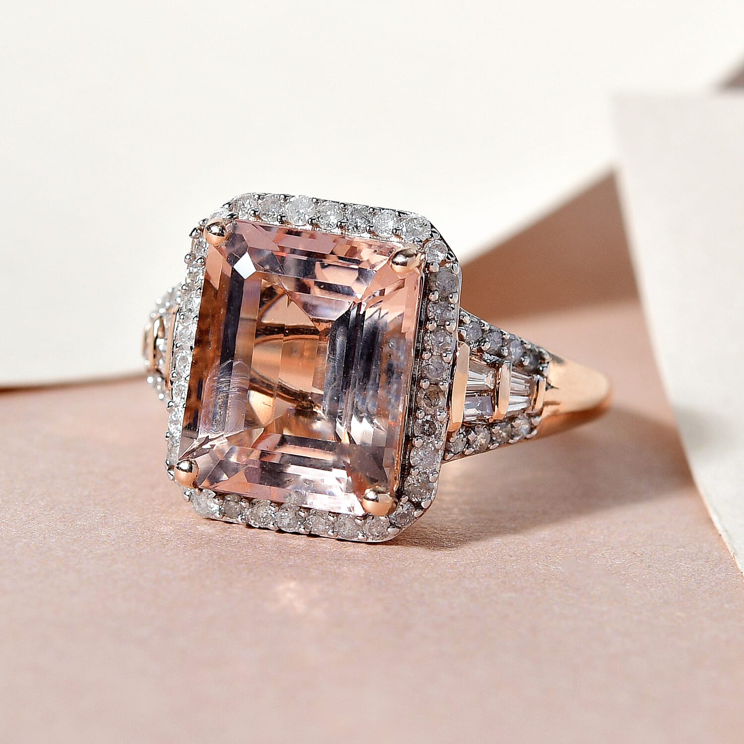 Cheap morganite store engagement rings