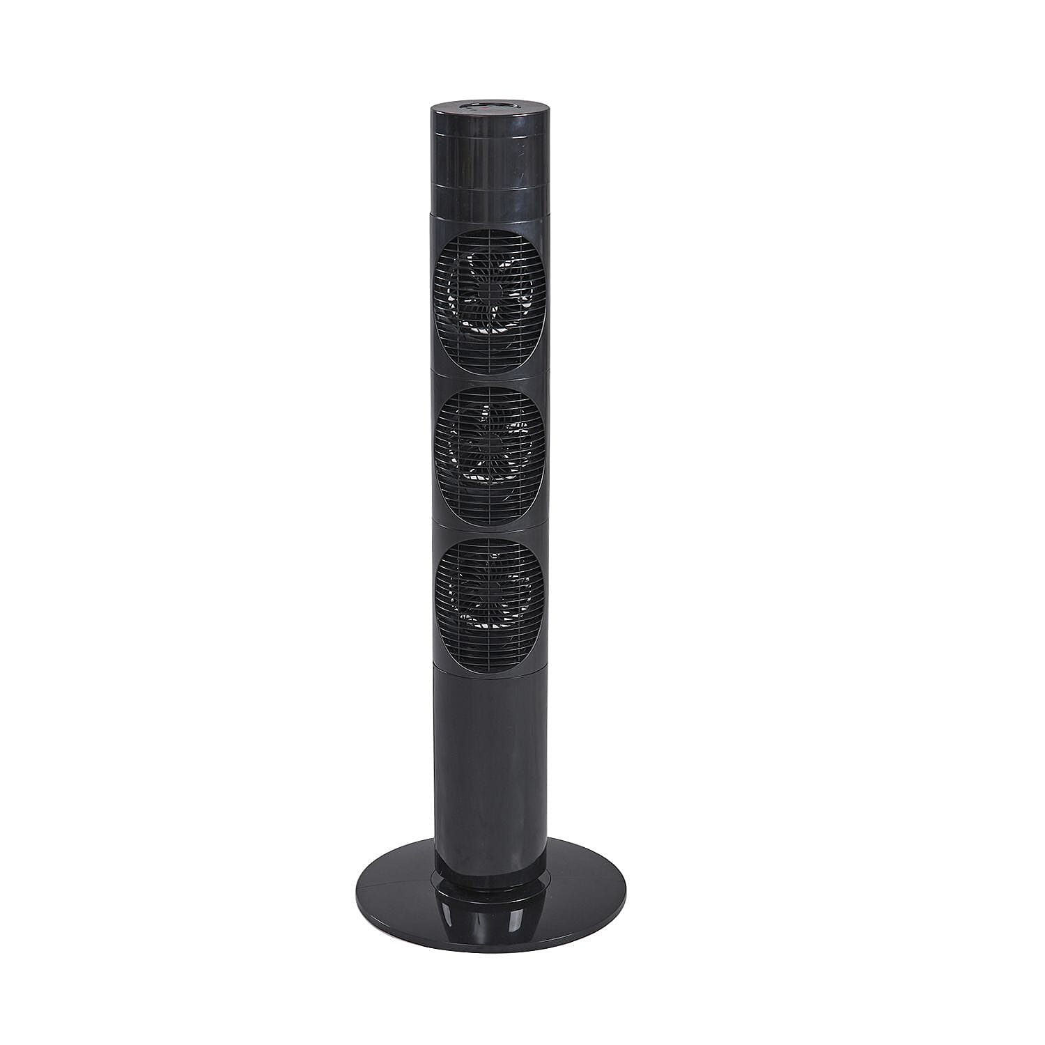 3 Way Multi Directional 20W Power Saving Tower Fan with 3 Wind Mode and Remote Control (Height 98cm) - Black (Costs Less Than 1p Per Hour in Energy)