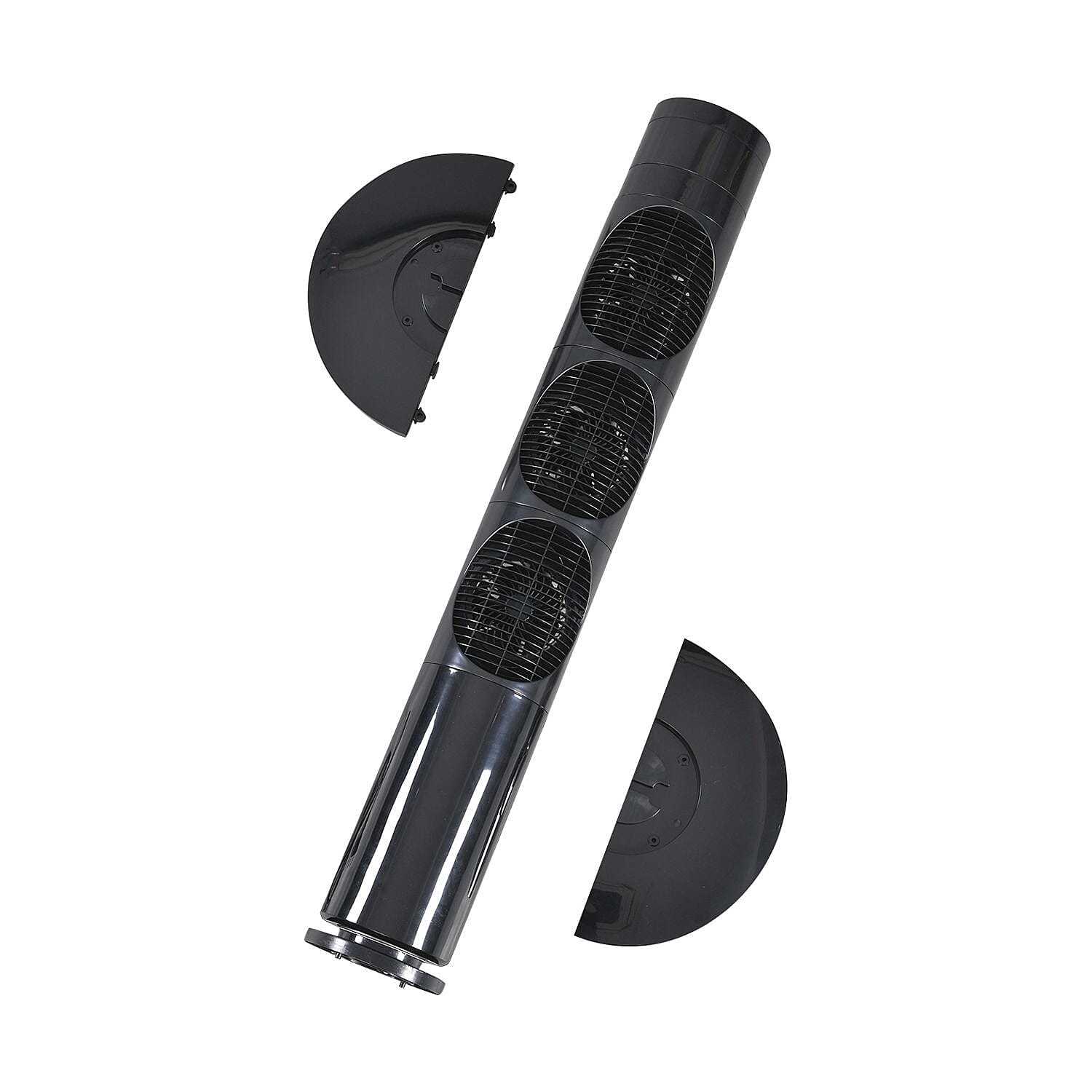 3 Way Multi Directional 20W Power Saving Tower Fan with 3 Wind Mode and Remote Control (Height 98cm) - Black (Costs Less Than 1p Per Hour in Energy)