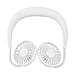 Rechargeable Neck Fan with Light - White