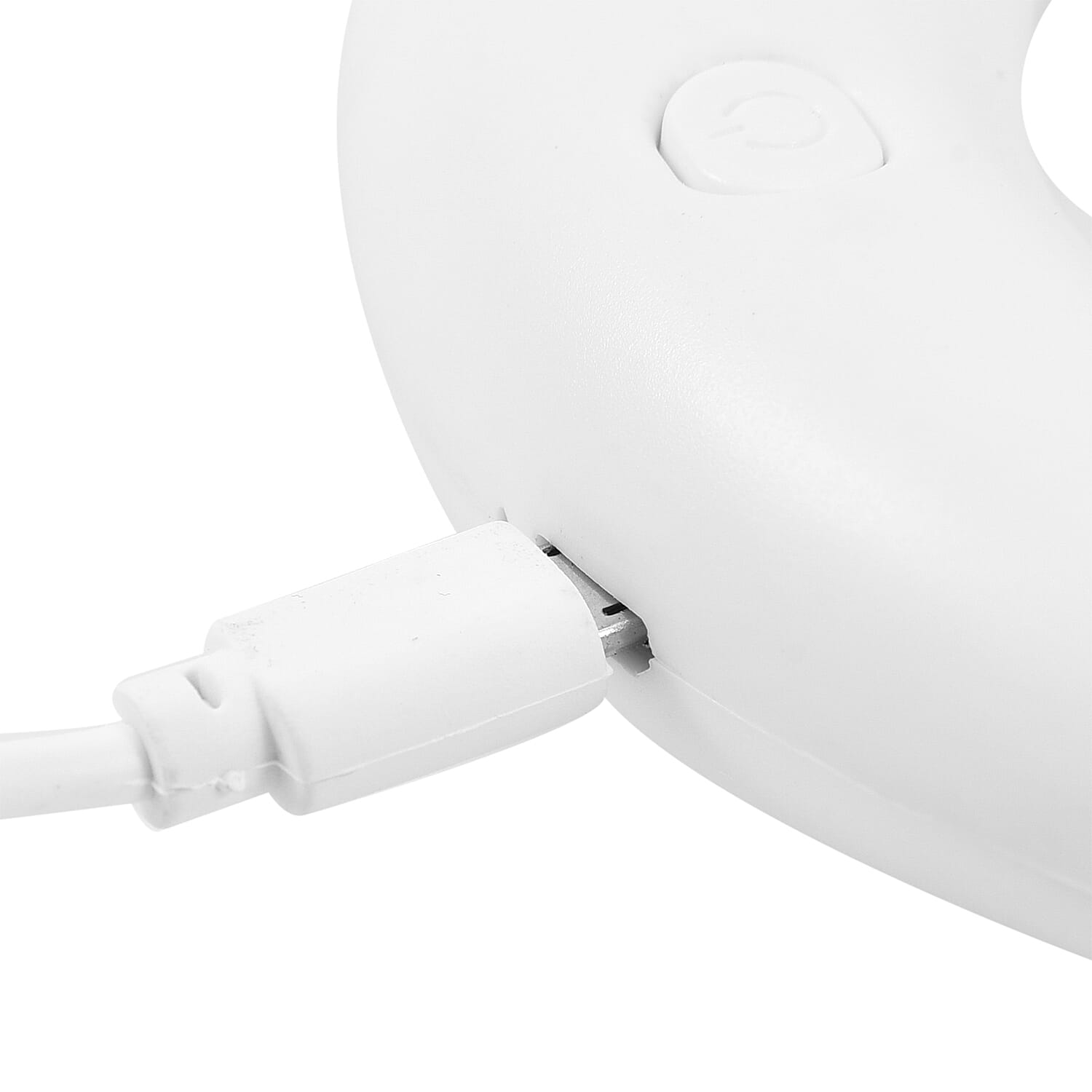 Rechargeable Neck Fan with Light - White