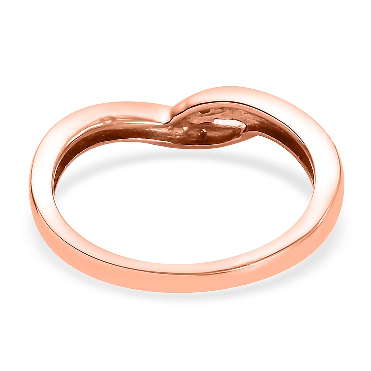 Diamond Ring in Sterling Silver 0.12 Ct.