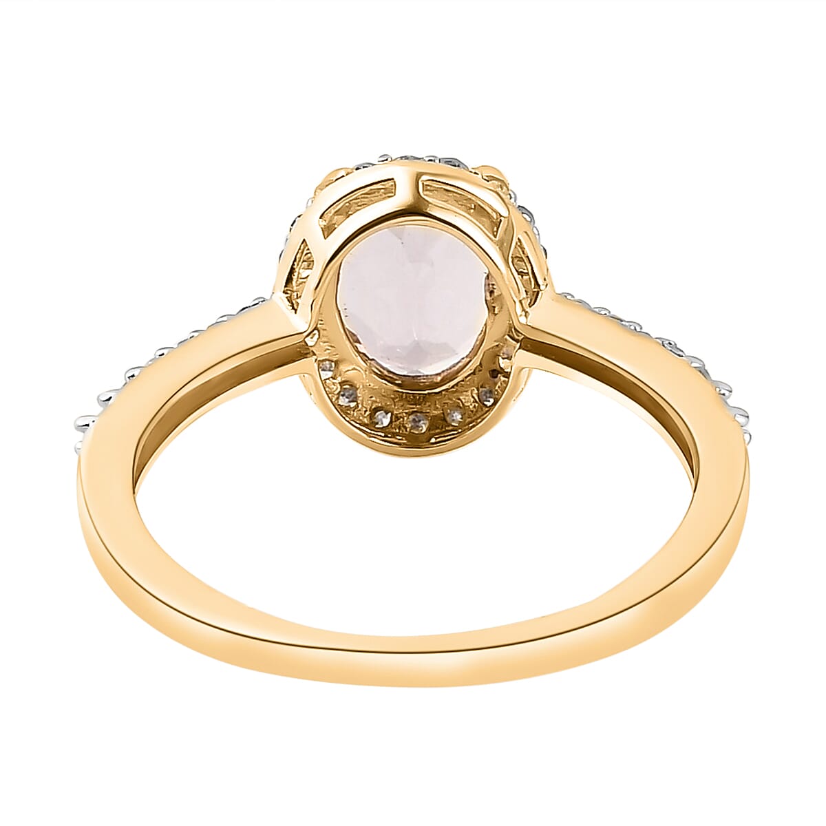 9K Yellow Gold Tourmaline and Diamond Ring 1.41 Ct.