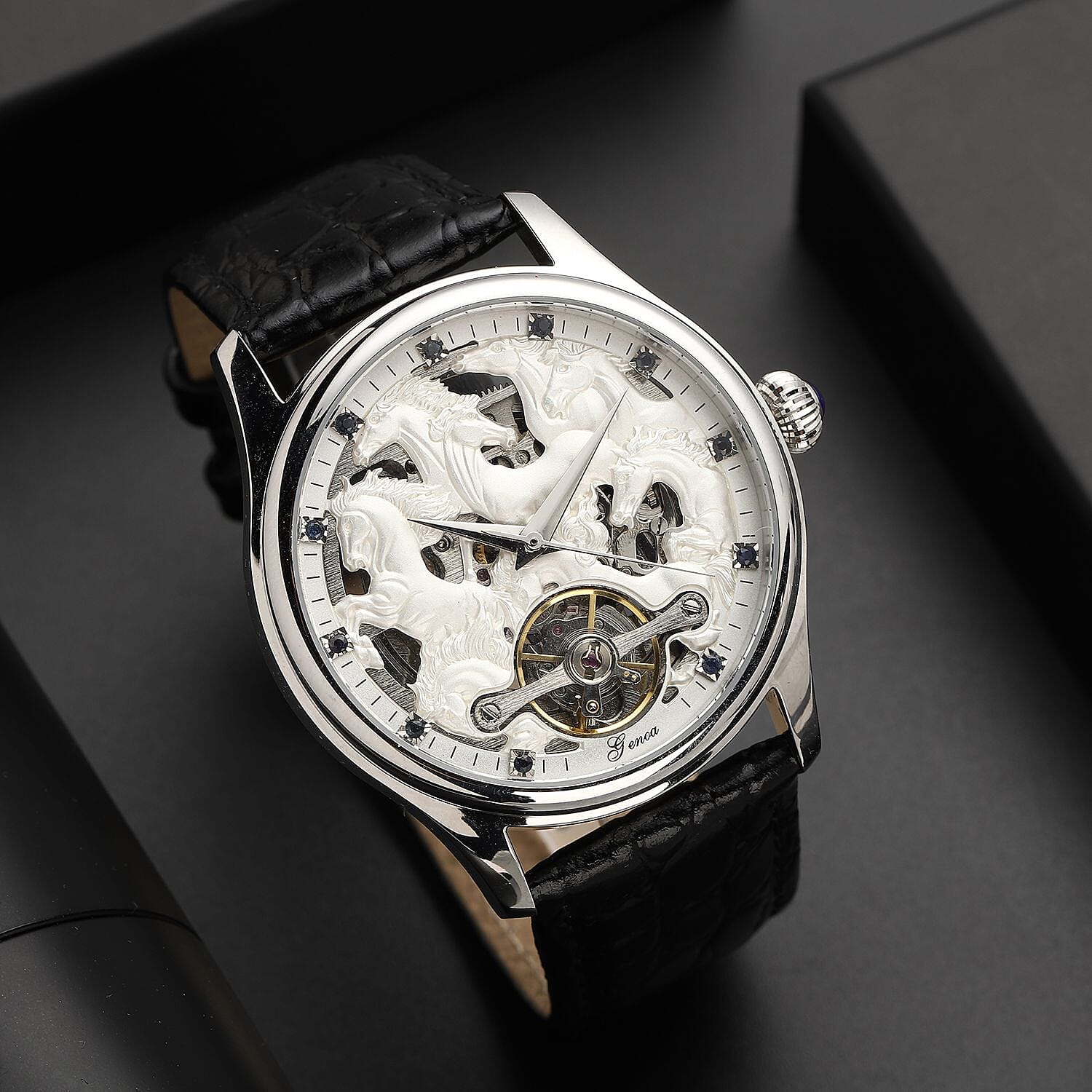 Watch Pure White Stainless Steel Mix Metal