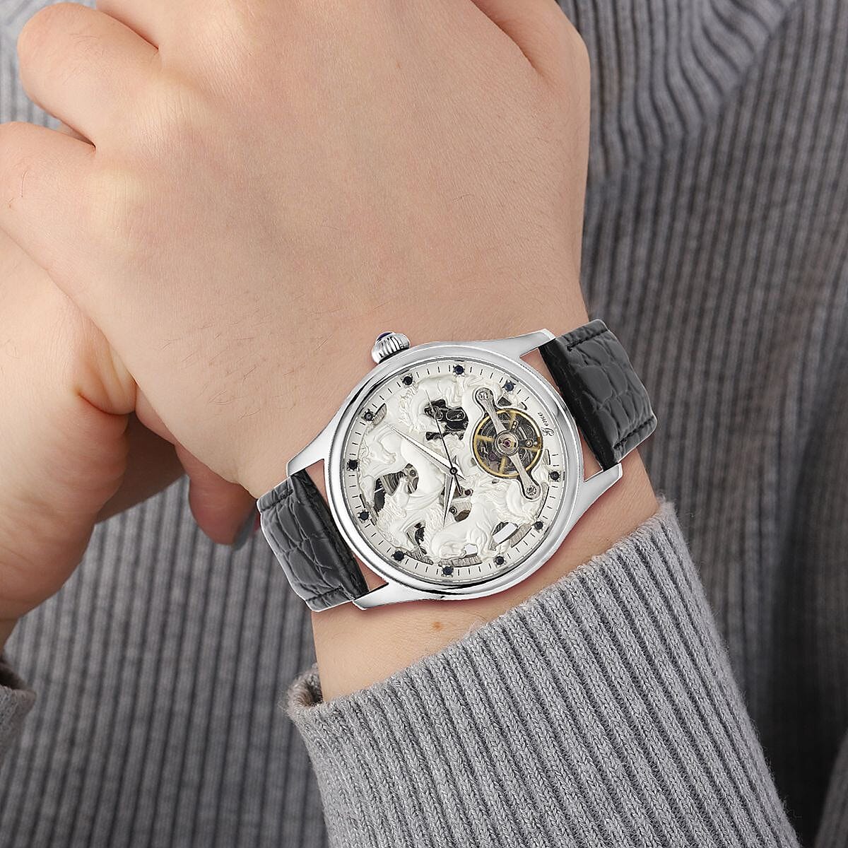 Watch Pure White Stainless Steel Mix Metal