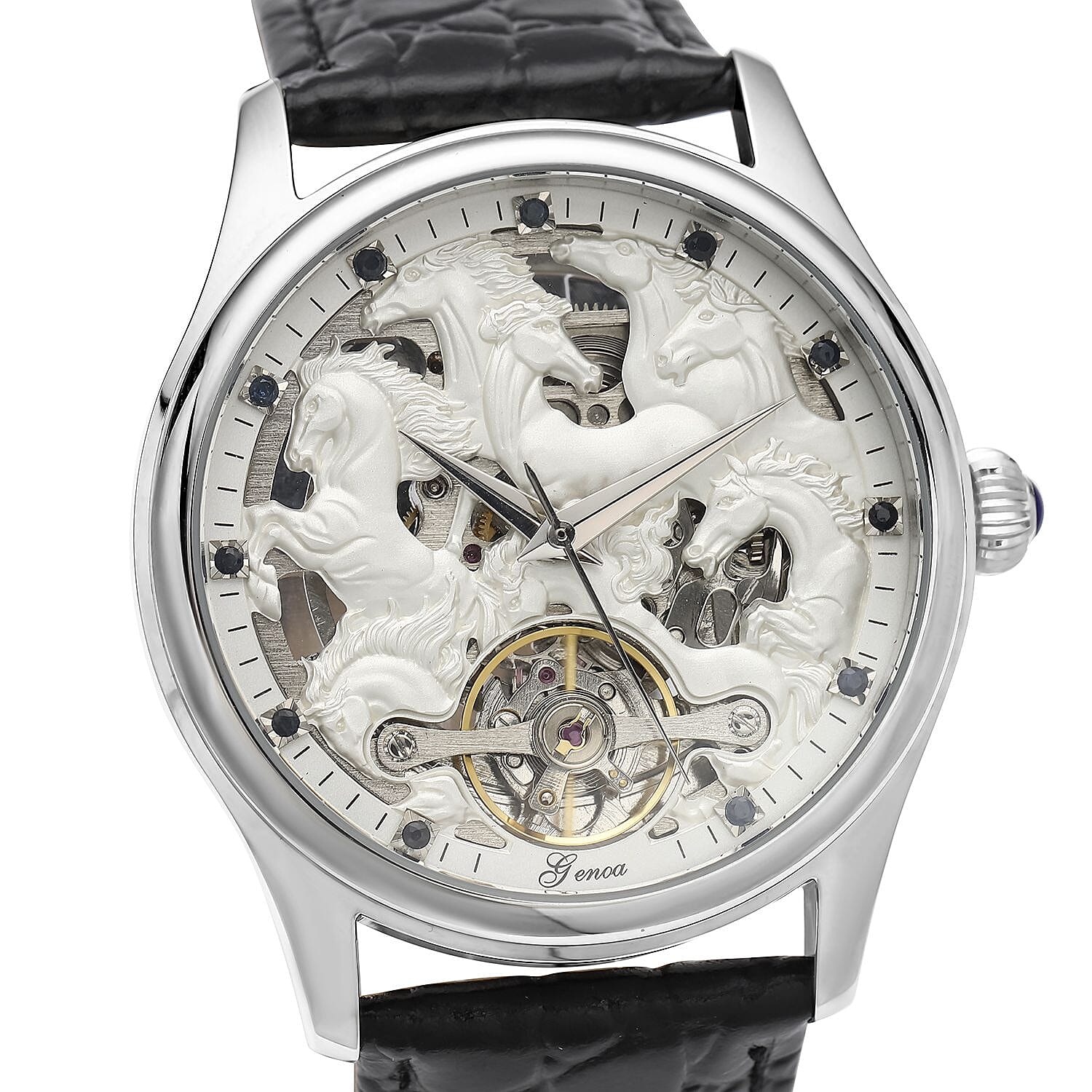 Watch Pure White Stainless Steel Mix Metal