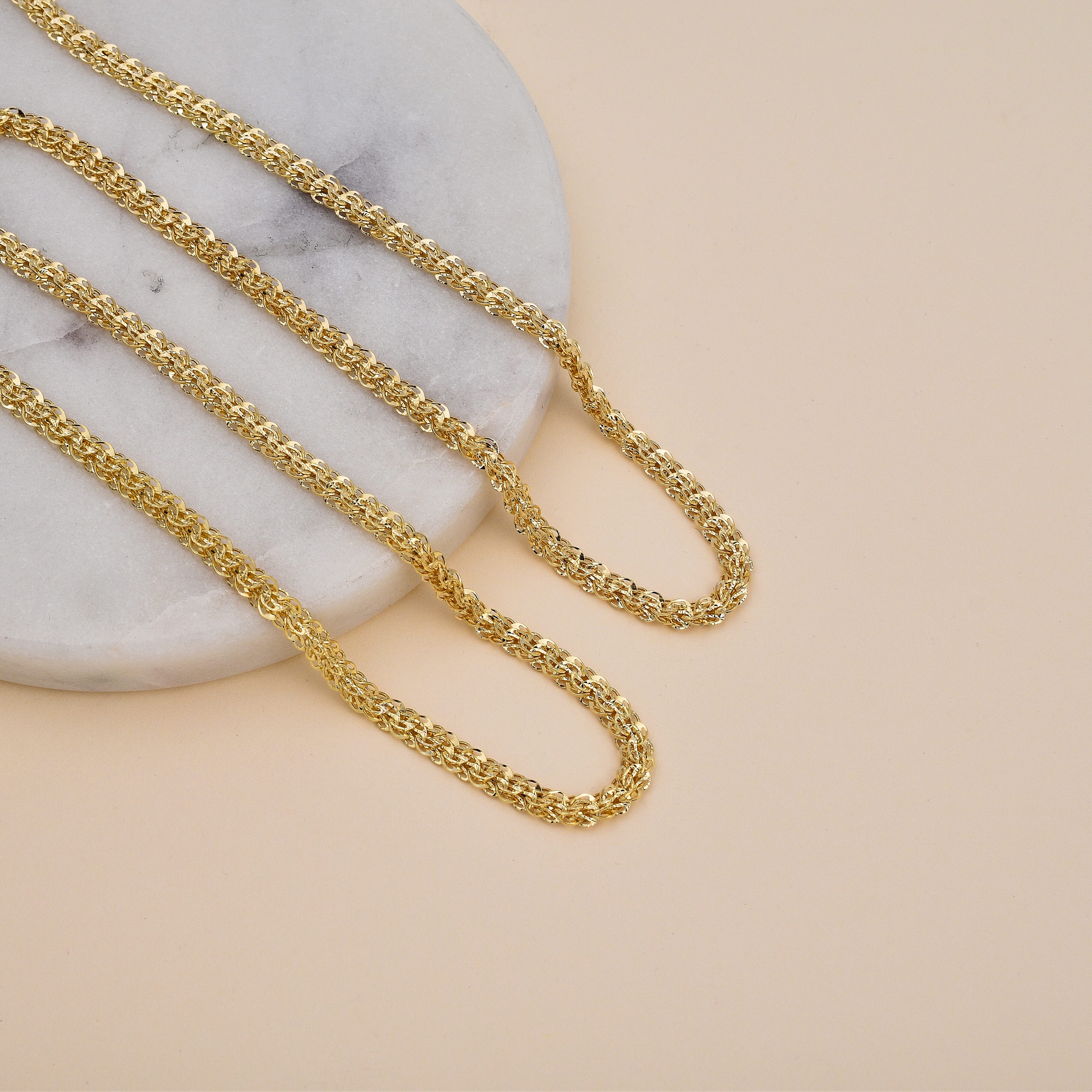 Maestro Collection- PHOENIX 9K Yellow Gold Necklace (Size - 20) with Lobster Clasp, Gold Wt. 7.31 Gms