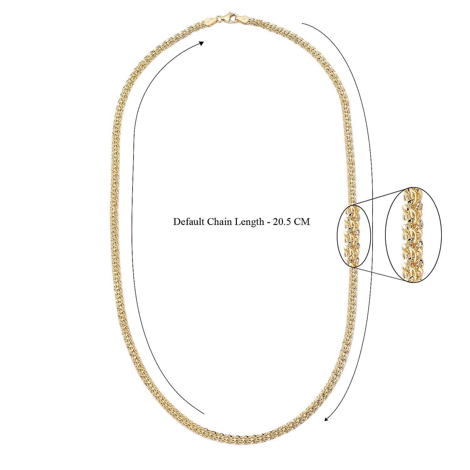 Maestro Collection- PHOENIX 9K Yellow Gold Necklace (Size - 20) with Lobster Clasp, Gold Wt. 7.31 Gms