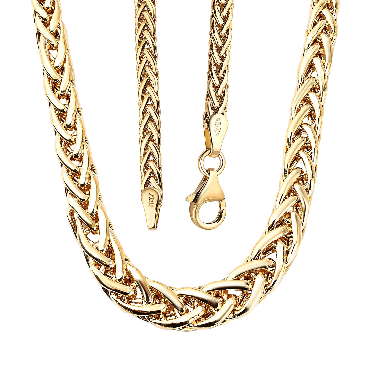 Maestro Collection 9K Yellow Gold Spiga Necklace (Size - 20) With Lobster Clasp, Gold Wt. 6.60 Gms