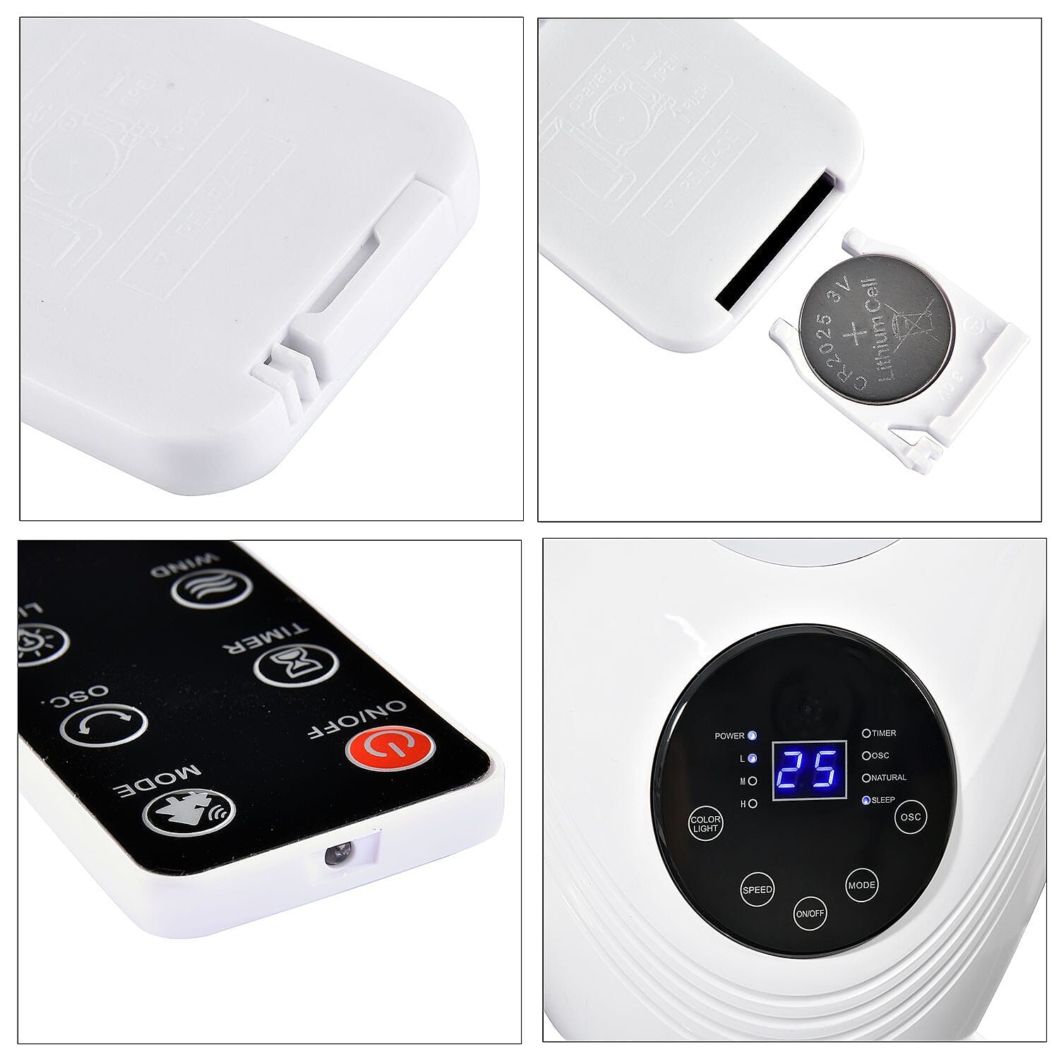 Low Noise, Power Saving Bladeless Fan with 3 Speeds, Timer, LED Lights & Remote (60W) Low Noise, Power Saving Bladeless Fan with 3 Speeds, Timer, LED Lights & Remote (60W)