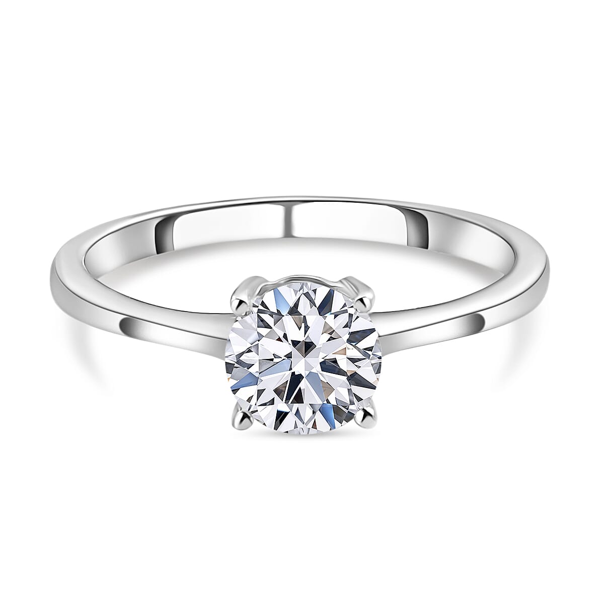 Luxuriant Diamond - 14K White Gold IGI Certified (F-G-SI )Lab Grown Diamond Solitaire Ring 1.00 Ct.