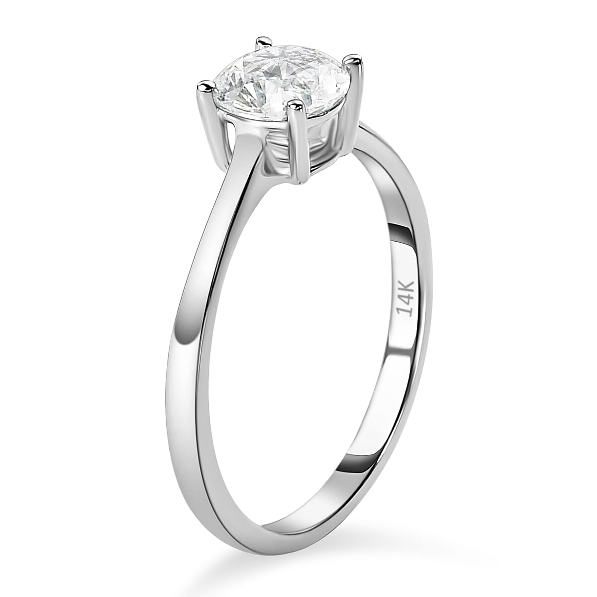 Luxuriant Diamond - 14K White Gold IGI Certified (F-G-SI )Lab Grown Diamond Solitaire Ring 1.00 Ct.