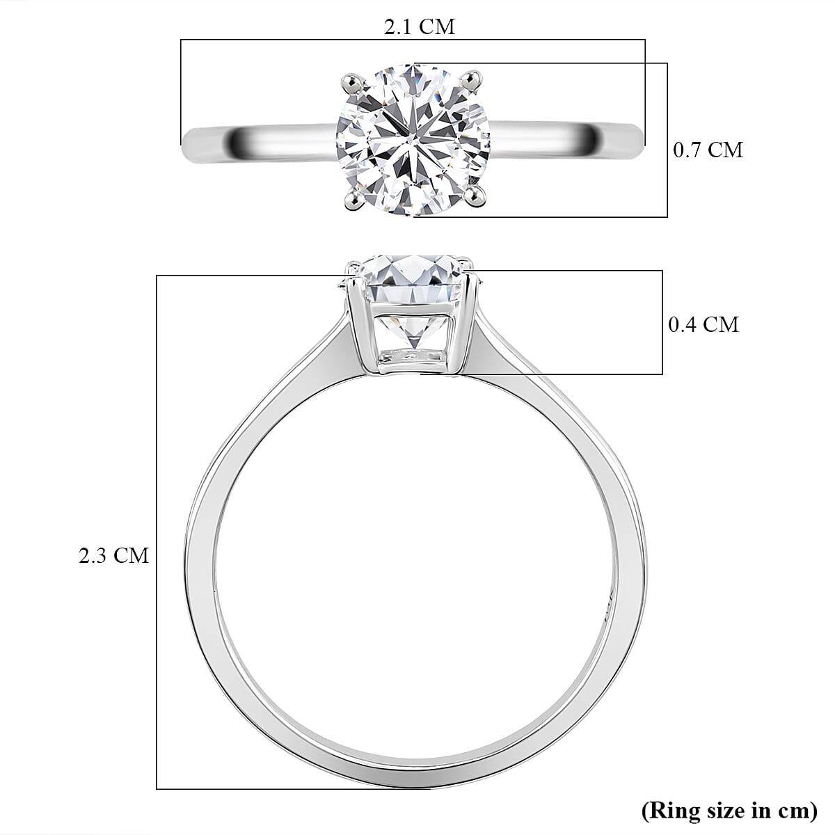 Luxuriant Diamond - 14K White Gold IGI Certified (F-G-SI )Lab Grown Diamond Solitaire Ring 1.00 Ct.
