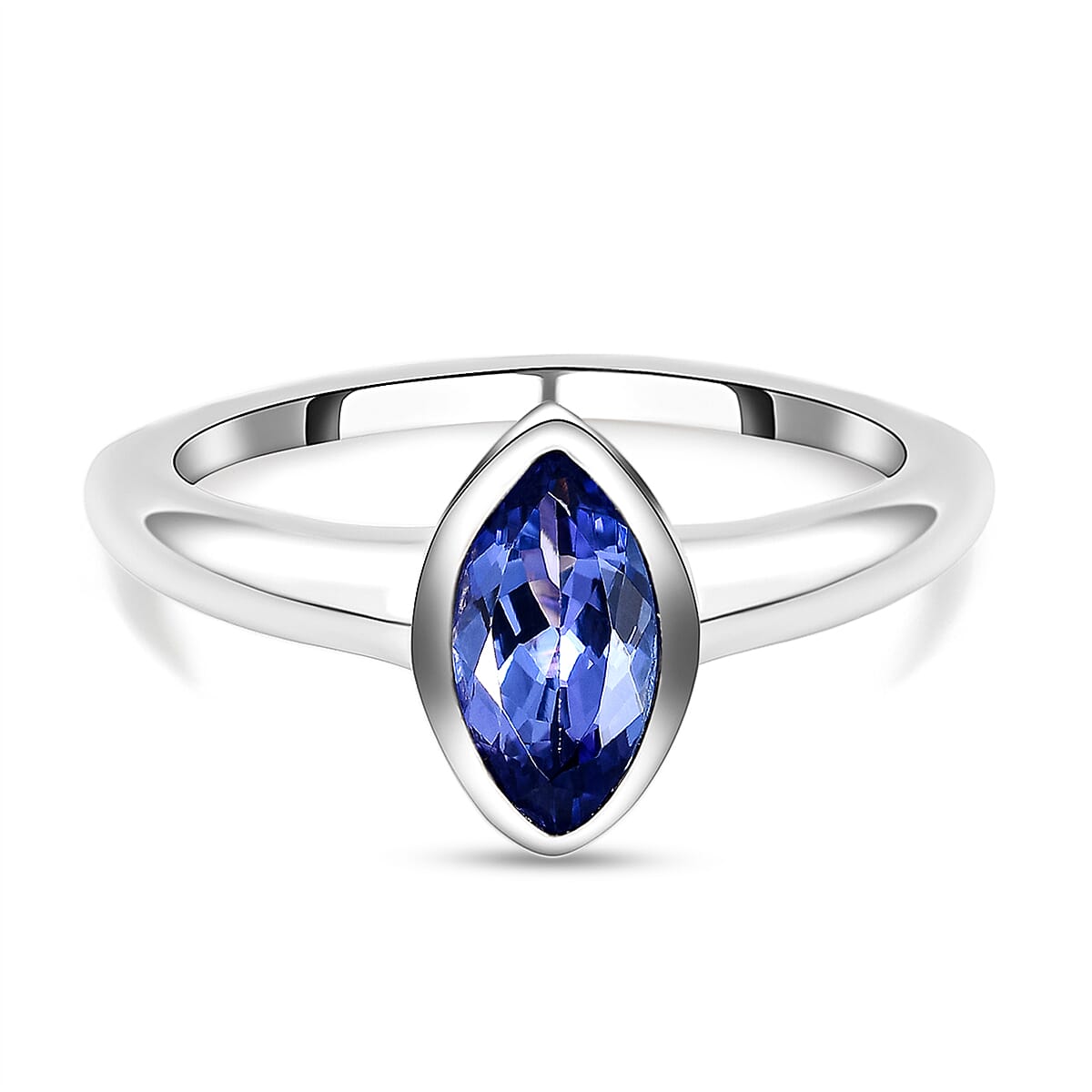 Rachel Galley- Tanzanite Solitaire Ring in Vermeil Yellow Gold Plated Sterling Silver
