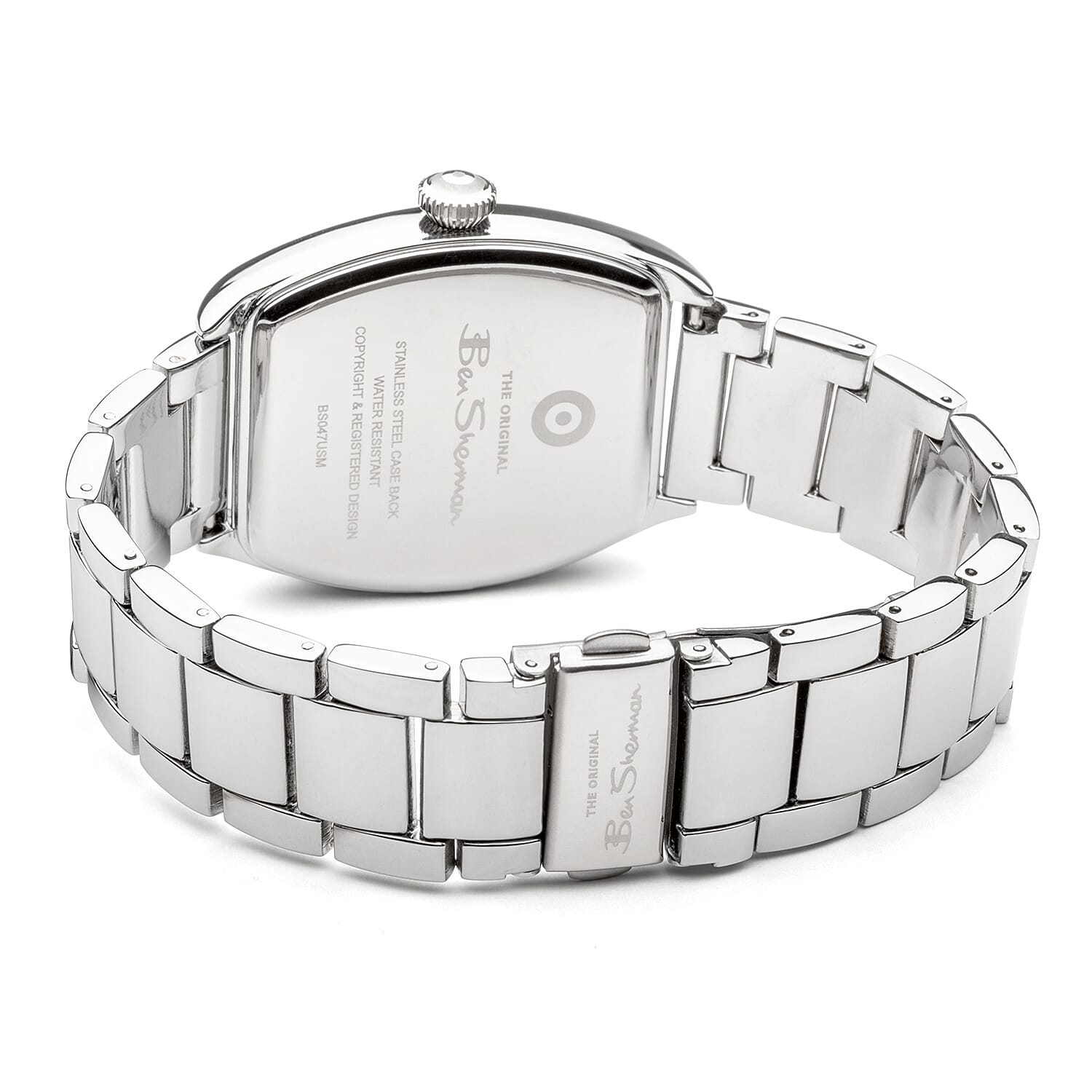 Ben Sherman Navy Dial 3 ATM Water Resistant Watch with Silver Colour Chain Strap