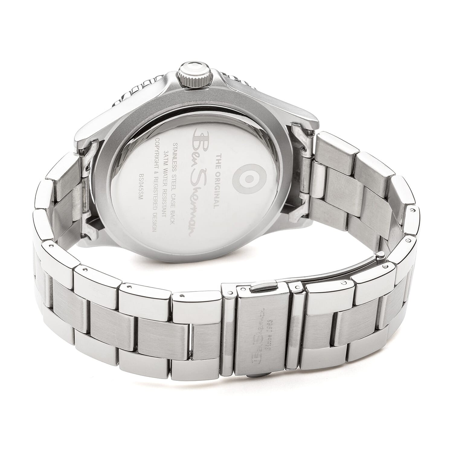 Ben Sherman Black Sunray Dial 3 ATM Water Resistant Watch with Silver Colour Chain Strap