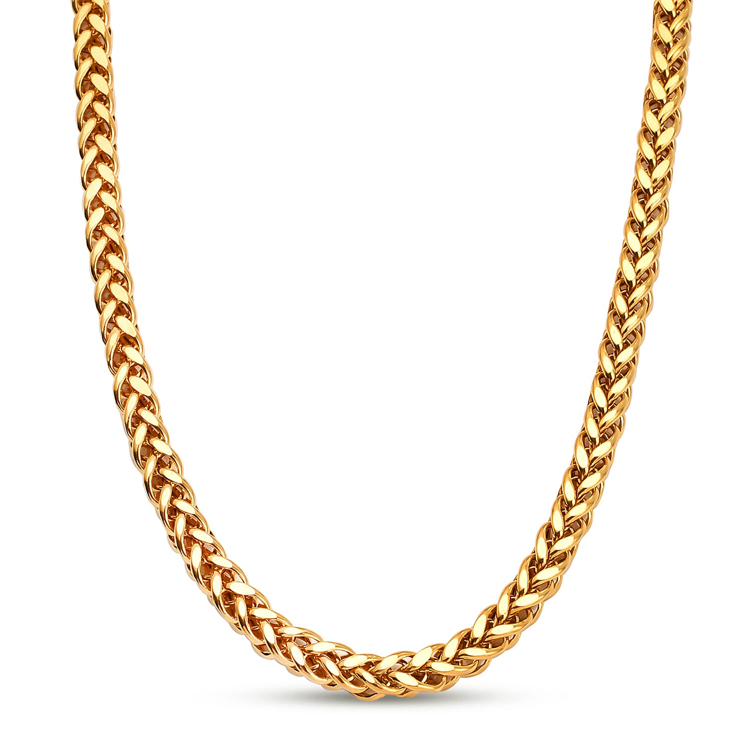 Collectors Edition- 22K (91.6 % Purity) Yellow Gold Spiga Necklace (Size - 22) with Lobster Clasp, Gold Wt. 21.40 Gms.