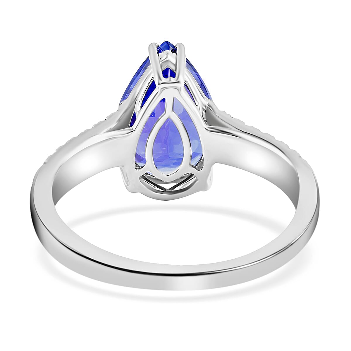 950 Platinum  AAAA  Tanzanite.   White Diamond  VS Ring 3.60 ct,  Platinum Wt. 5.47 Gms  3.600  Ct.