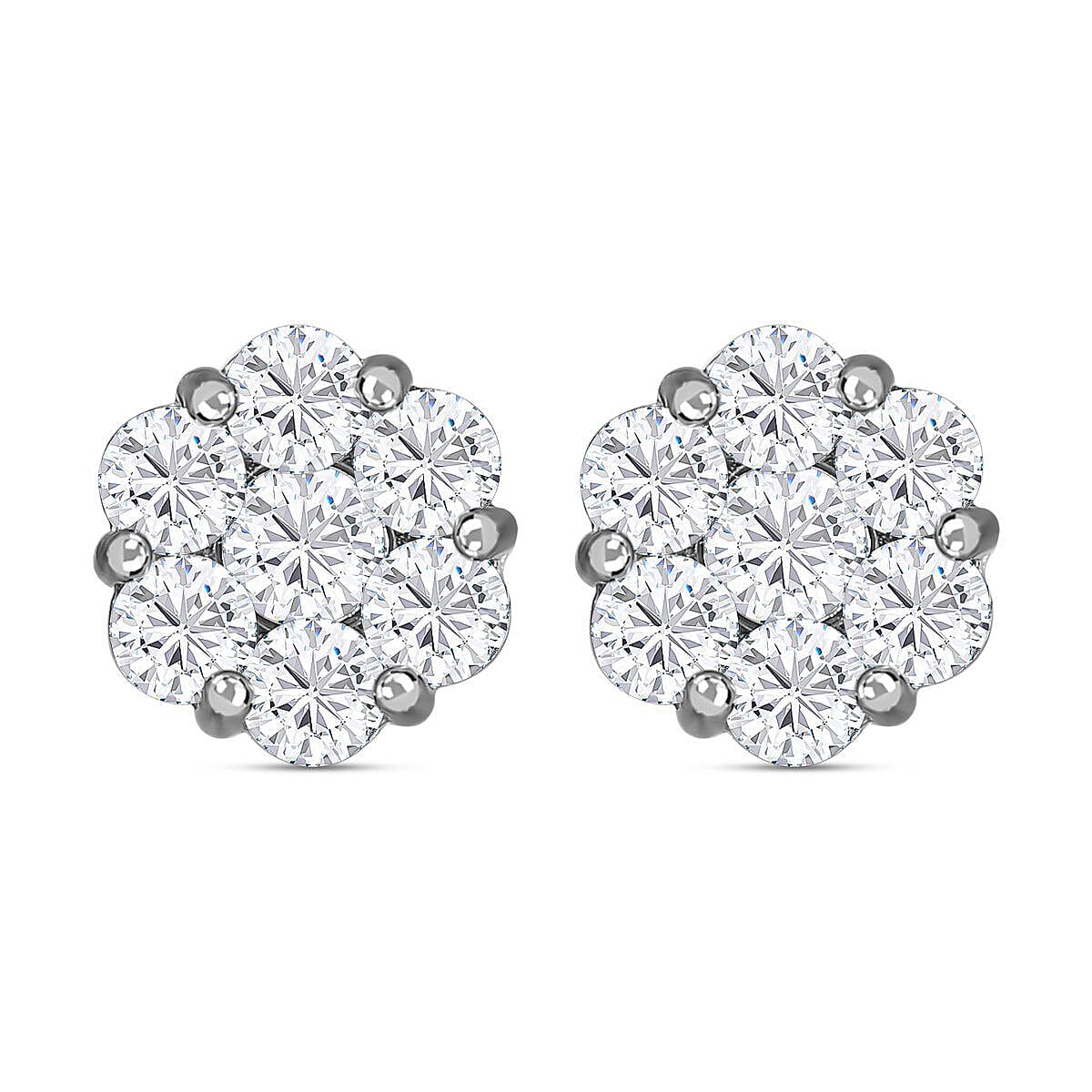 floral stud earrings