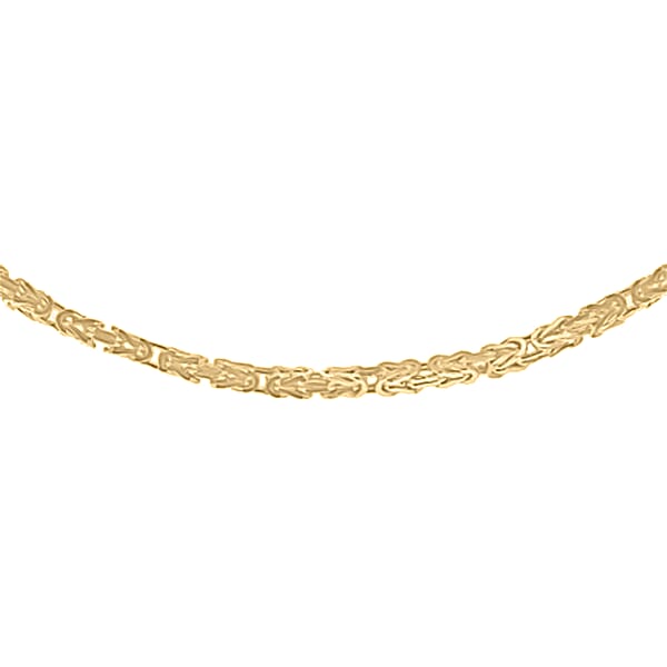 Hatton Garden Close Out Deal 9K Yellow Gold Byzantine Necklace (Size