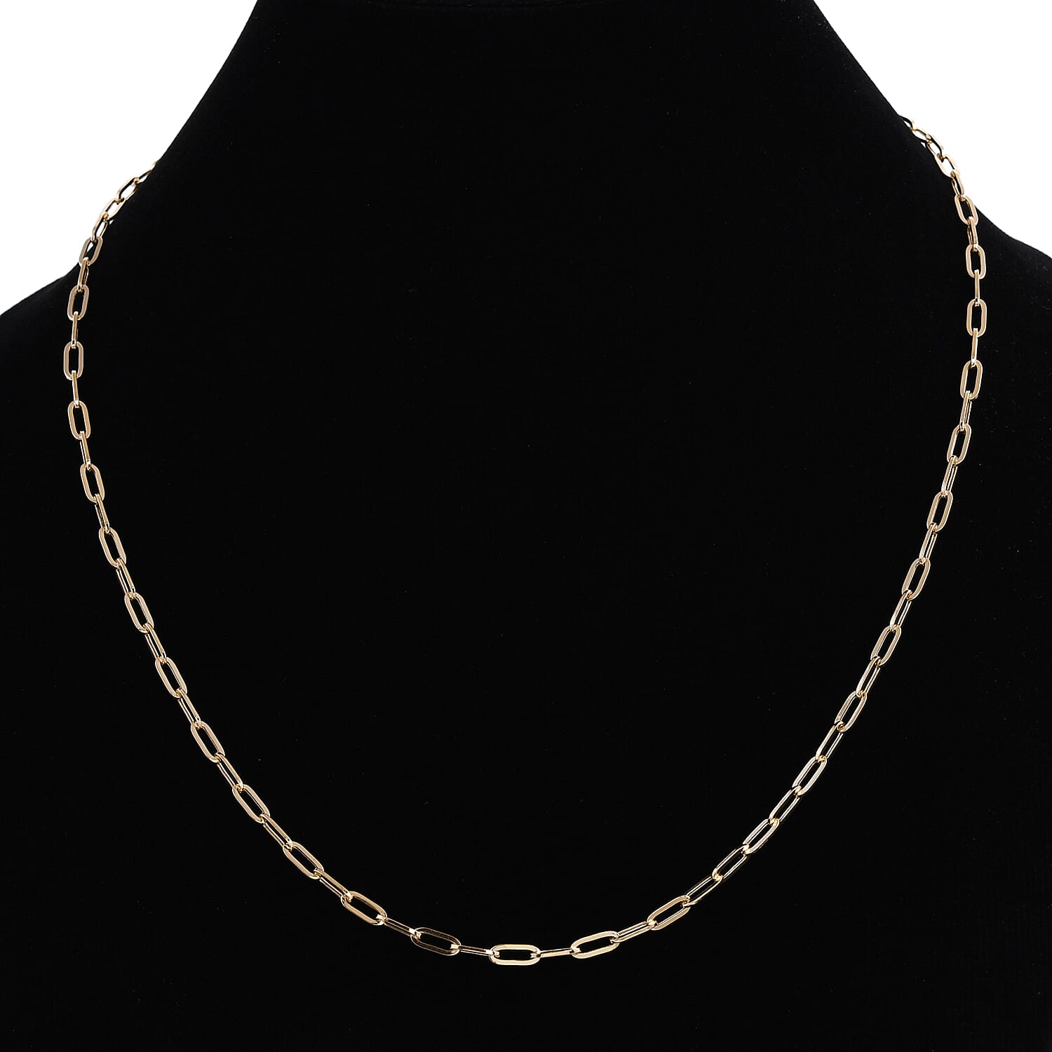 One Time Close Out Deal- Italian Made- 14K Yellow Gold Paperclip Necklace (Size - 20) With Lobster Clasp, Gold Wt. 4.58 Gms