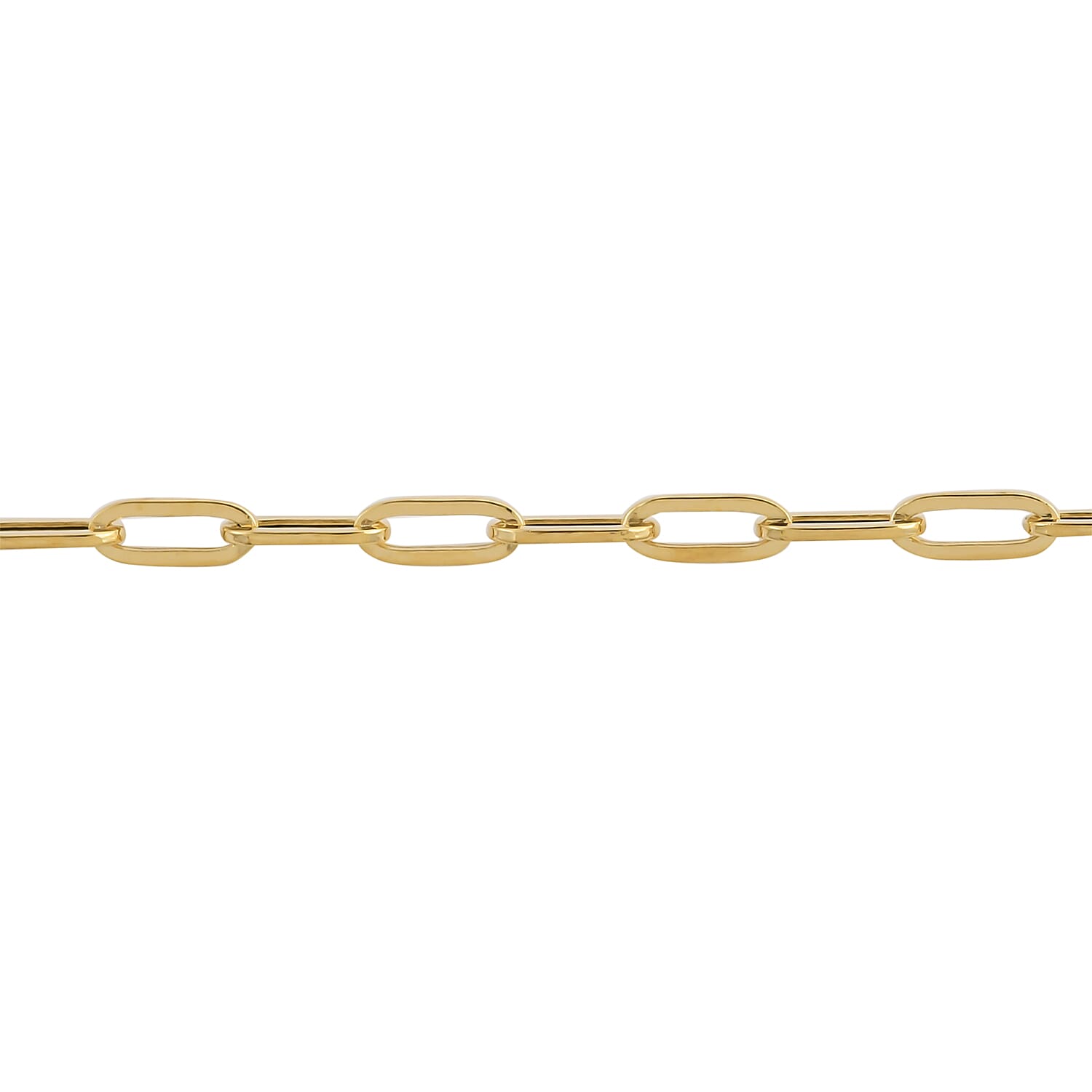 One Time Close Out Deal- Italian Made- 14K Yellow Gold Paperclip Necklace (Size - 20) With Lobster Clasp, Gold Wt. 4.58 Gms