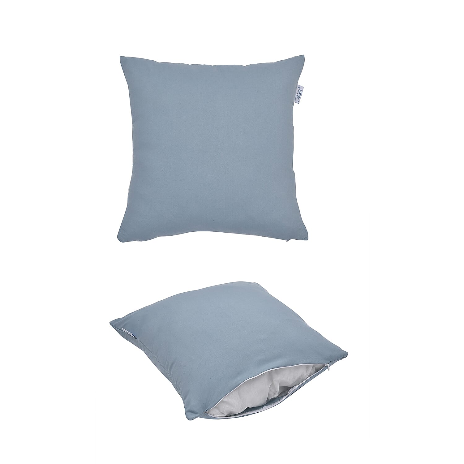 Luxury Vegas Closeout- Deluxe 6 Piece set- Comforter, Fitted Sheet, 2 Pillow Cases, Cushion Cover and Bolster Cushion Cover - - Blue Double