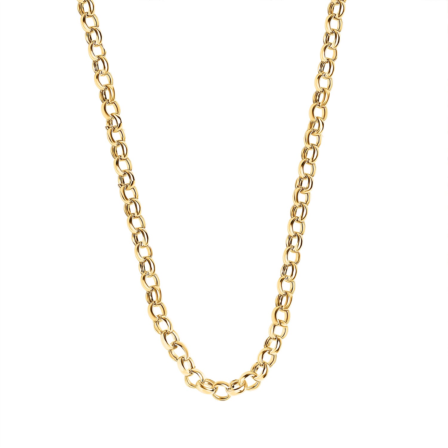 Hatton Garden Close Out Deal - 9K Yellow Gold Belcher Necklace (Size - 20) with Lobster Clasp, Gold Wt 3.80 Gms