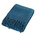 Cotton Honeycomb Throw Blanket - Navy & Navy