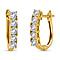 Tanzanite December Birthstone Hoop Earrings in 18K Vermeil Yellow Gold Over Sterling Silver