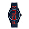 French Connection Analog Navy Dial Watch with Navy Silicone Strap