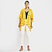TAMSY Viscose Floral Pattern Kimono - Yellow