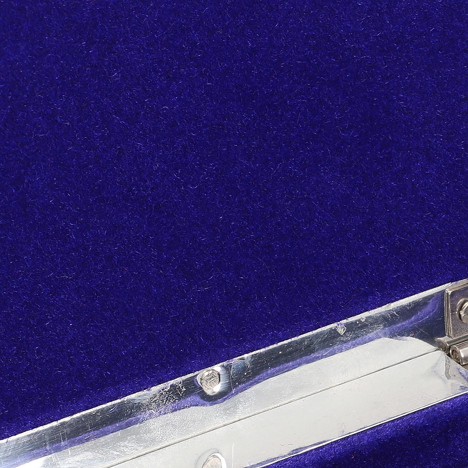 Set of 2 - Buddha Embossed Aluminium Storage Box (Size 20x13x7 Cm & 16x10x5 Cm)