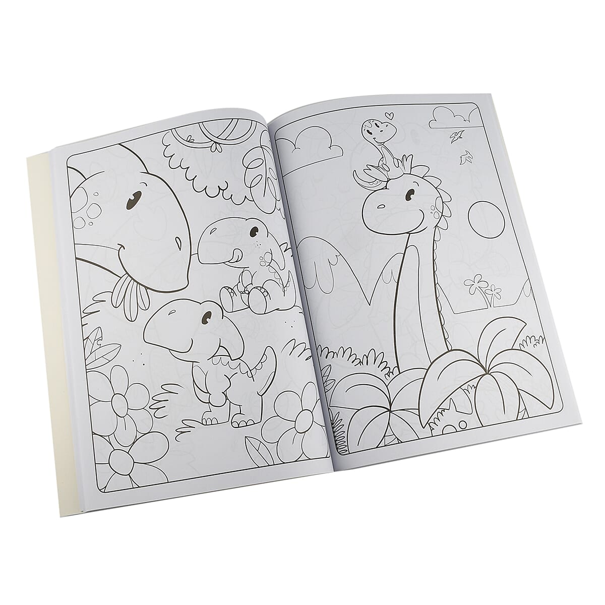 Dinosaur Colouring Book with Crayons