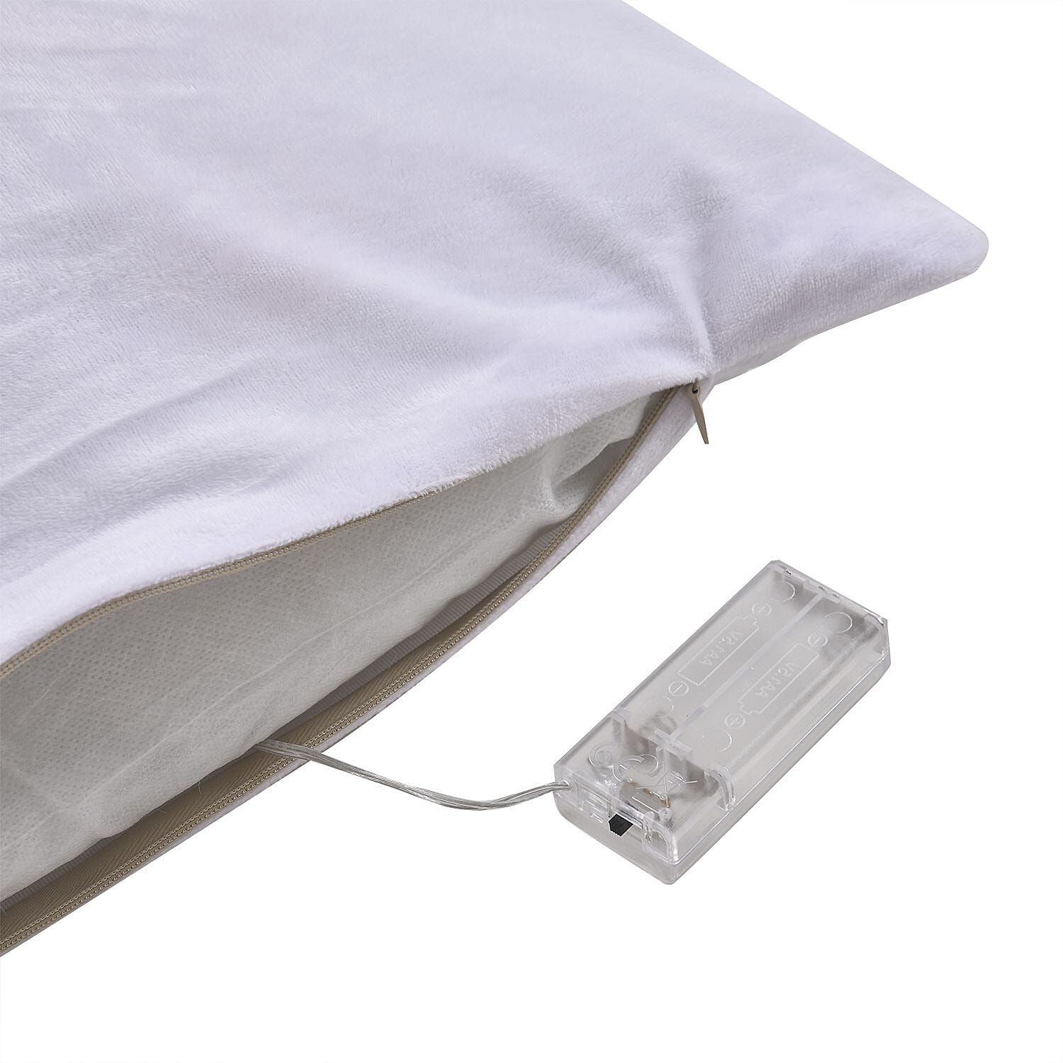 Tjc Polyester Decorative Cushion Cover - Red & Beige