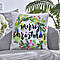Tjc Polyester Patterned Cushion Cover - Green & Beige