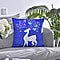 Snowman and Reindeer Printed theme LED Cushion (Size 45 Cm) - Multi