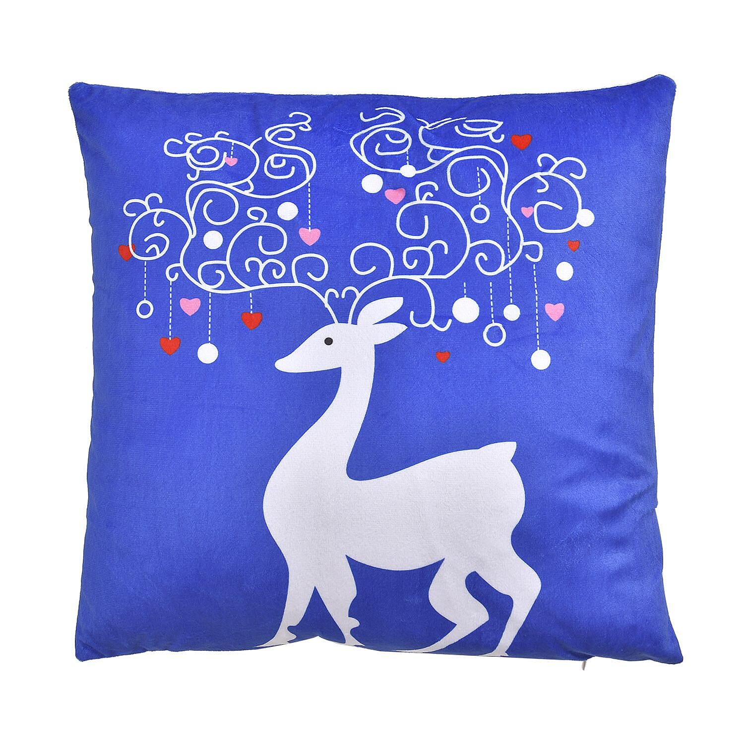Deer Pattern LED Cushion (Size 45 Cm) - Multi