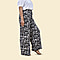 TAMSY Leopard Pattern Trousers - Black