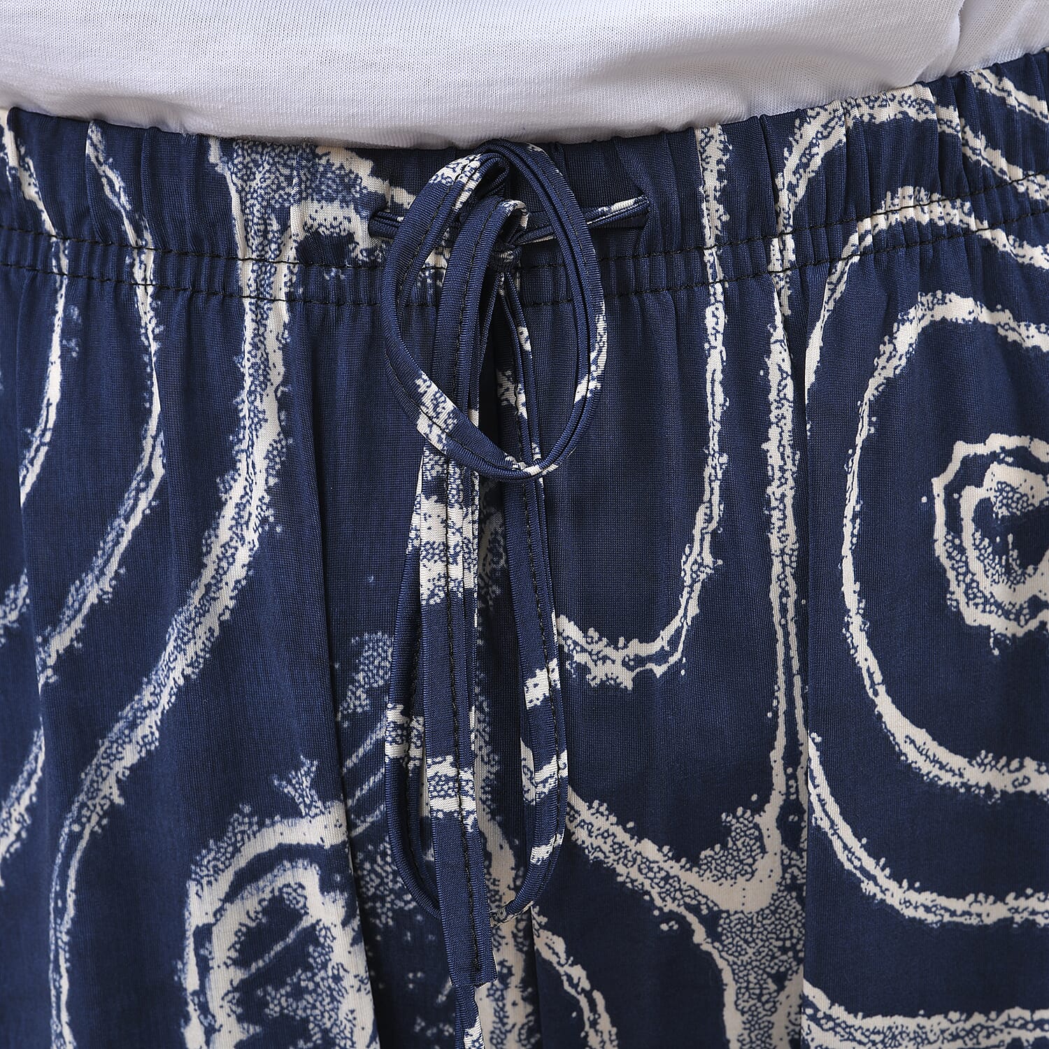 TAMSY Circle Printed Trousers - Navy