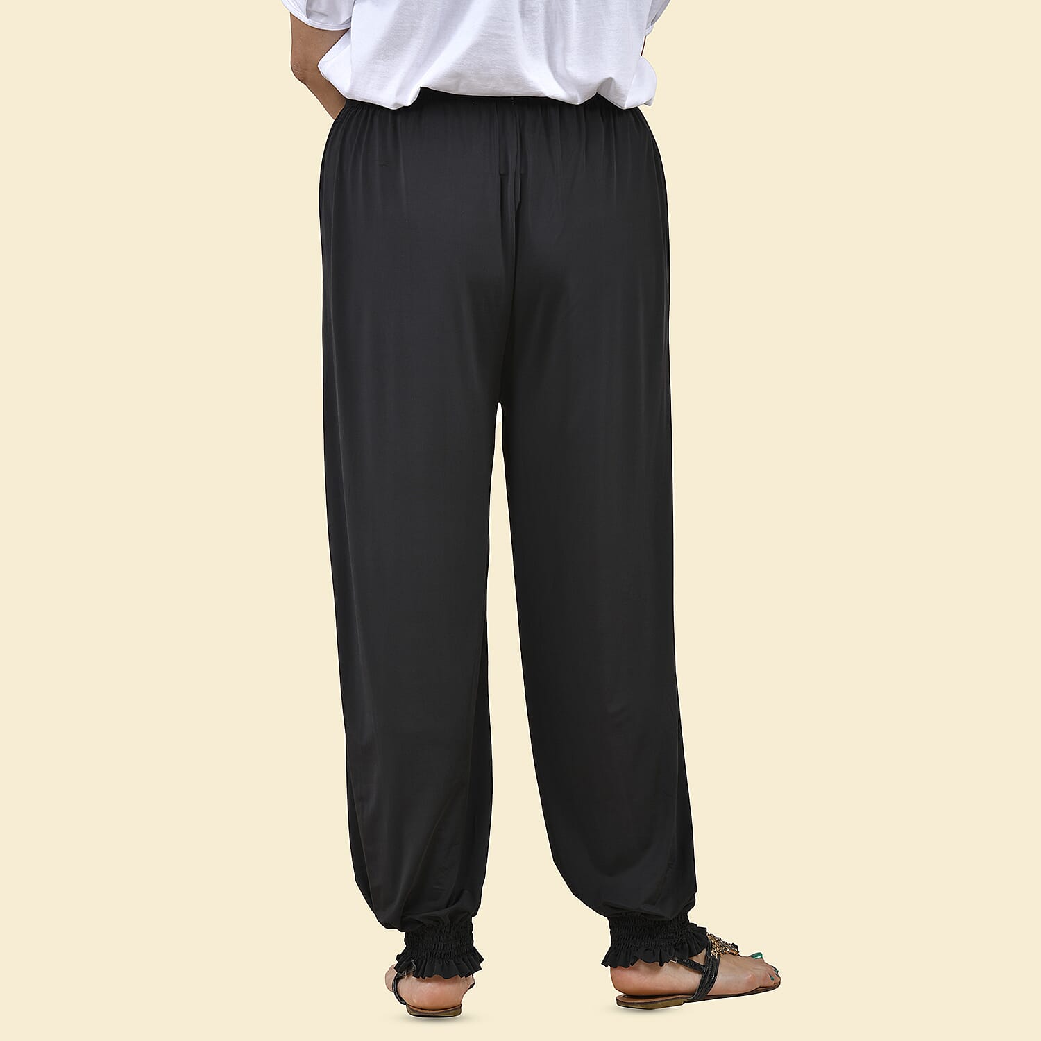 TAMSY Circle Printed Trousers - Navy