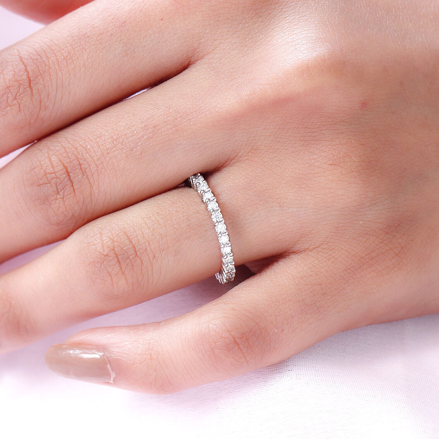 RHAPSODY 950 Platinum IGI Certified Diamond (VS-E-F) Ring 1.00 Ct.