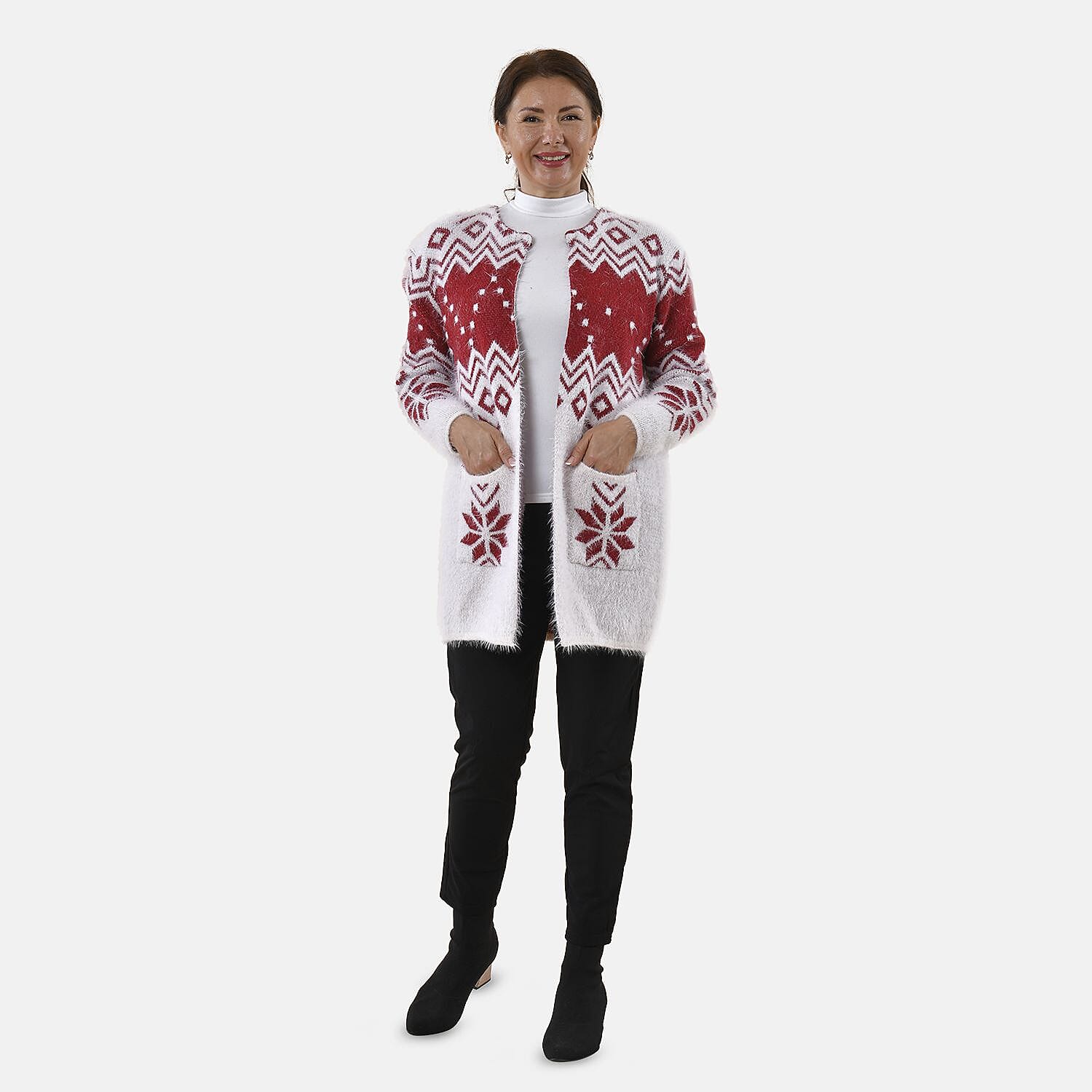 Geometric on sale snowflake cardigan