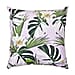 DOD- TJC Zebra and Floral Pattern Velvet Cushion Cover - Blue