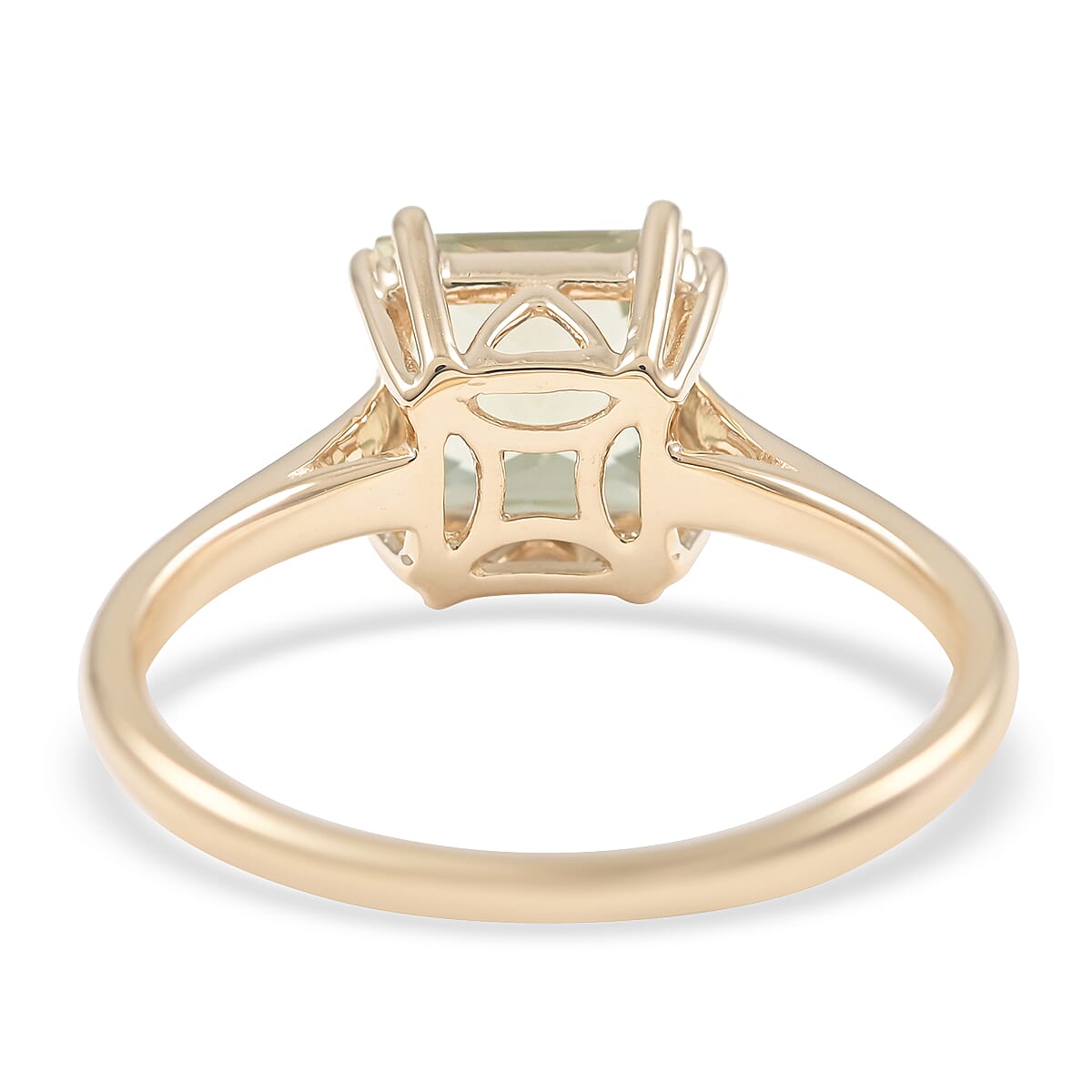 14K Yellow Gold Certified AAA Natural Turkizite Solitaire Ring 2.00 Ct.