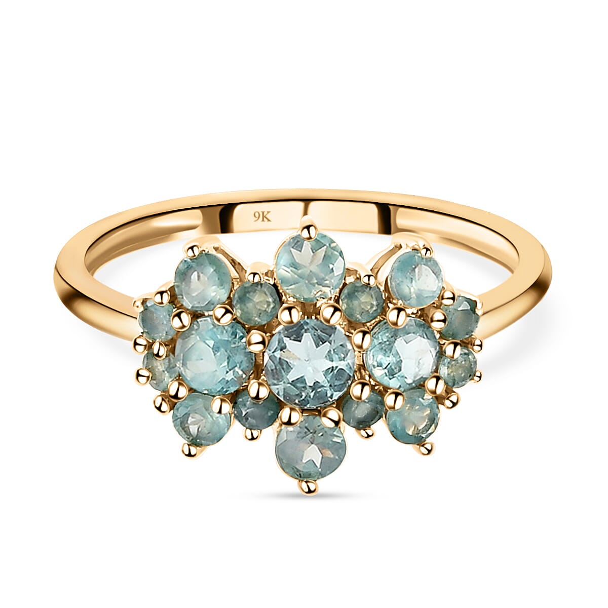 9K Yellow Gold Alexandrite Boat Ring 1.17 Ct.